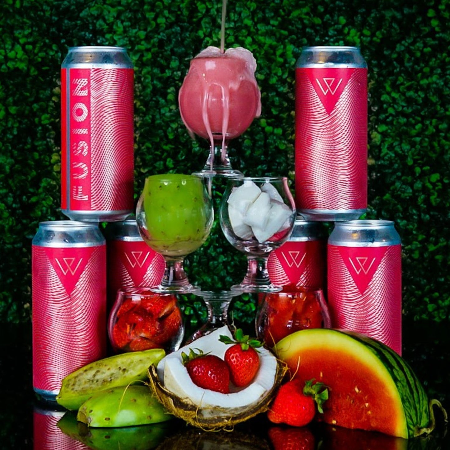 Prickly Pear Strawberry Watermelon Coconut Fusion