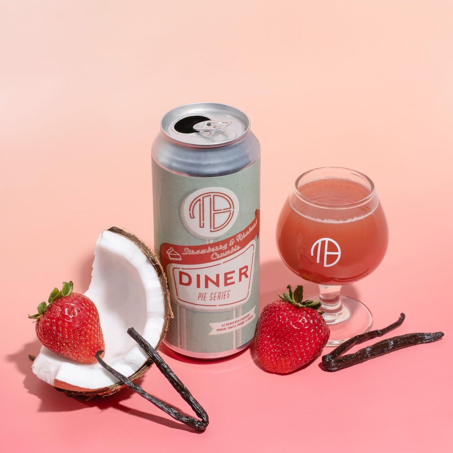 Diner Pie Series [Strawberry Rhubarb Crumble]