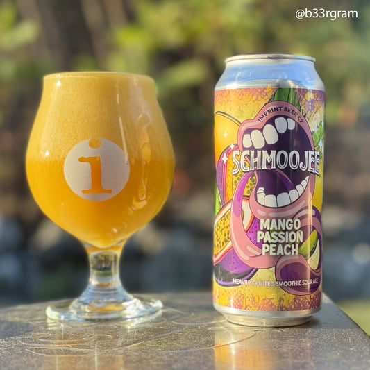 Imprint Beer Co. Schmoojee Mango Passion Peach Imprint Beer Co. Schmoojee Mango Passion Peach