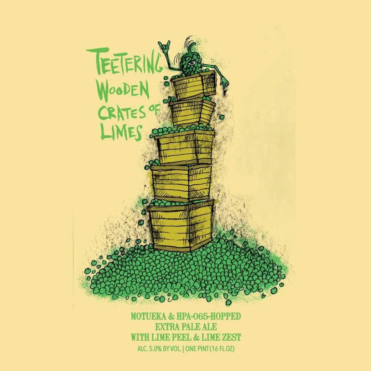 Teetering Wooden Crates of Limes